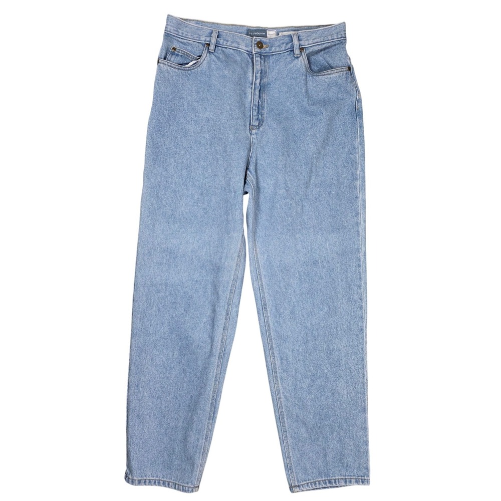 Liz Claiborne Classic Ultra High Rise Taper Leg Jeans Womens 14 90s Vintage